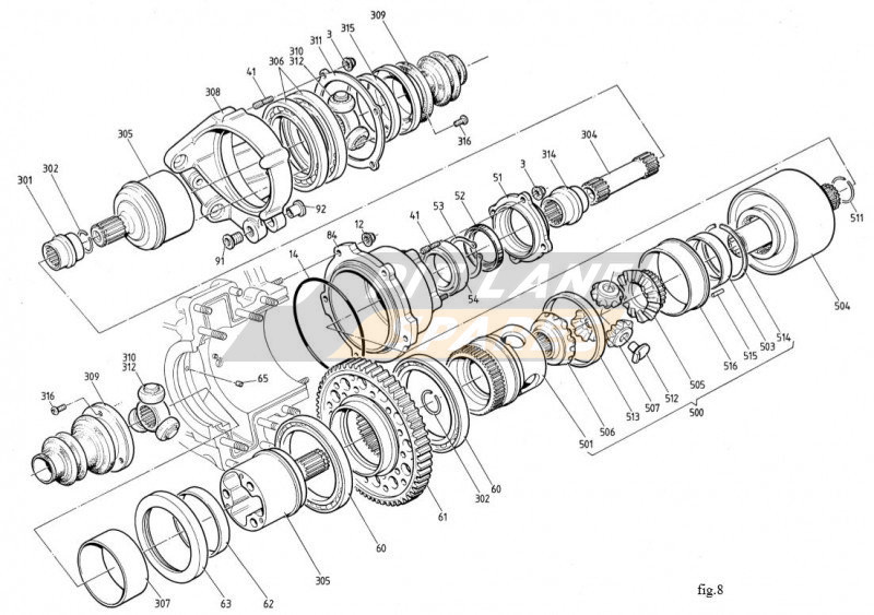 DIFF ASSY (VISCOUS COMBI) Diagram